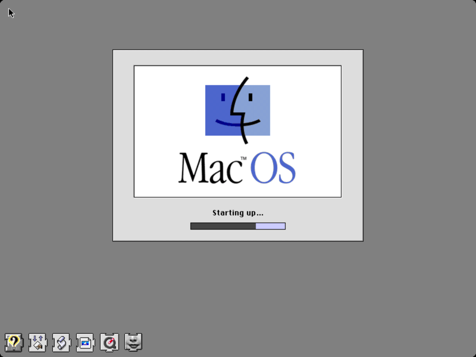 Mac OS System 7.5 welcome screen (1994)